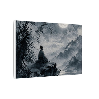 Ink Brushstroke Sumi E Canvas Art | Serene Zen Art