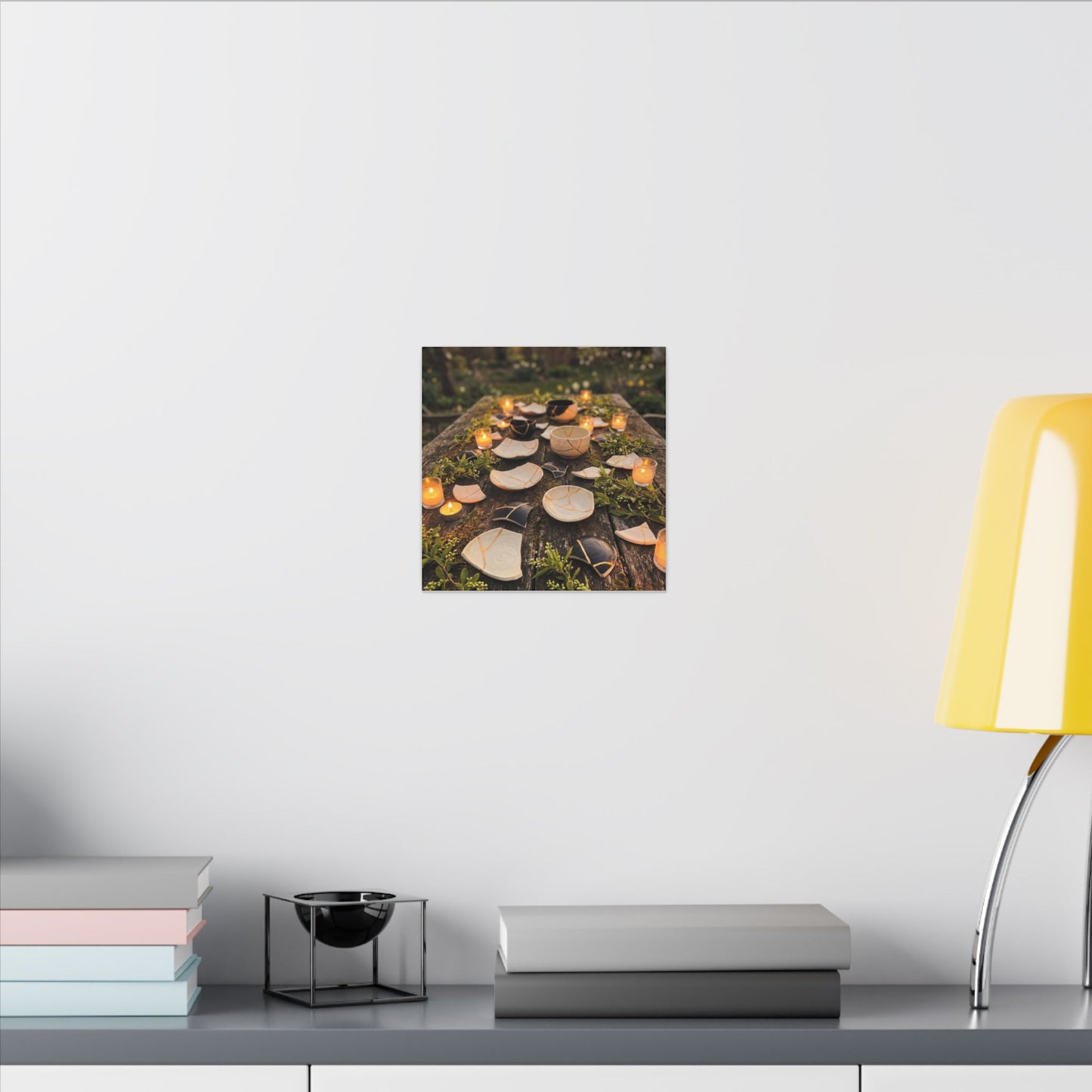 Broken Pottery Spring Canvas Art | Kintsugi Beautiful Design