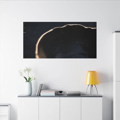 Ma Ceramic Bowl Canvas Art - Dark Japandi Shadow Zen