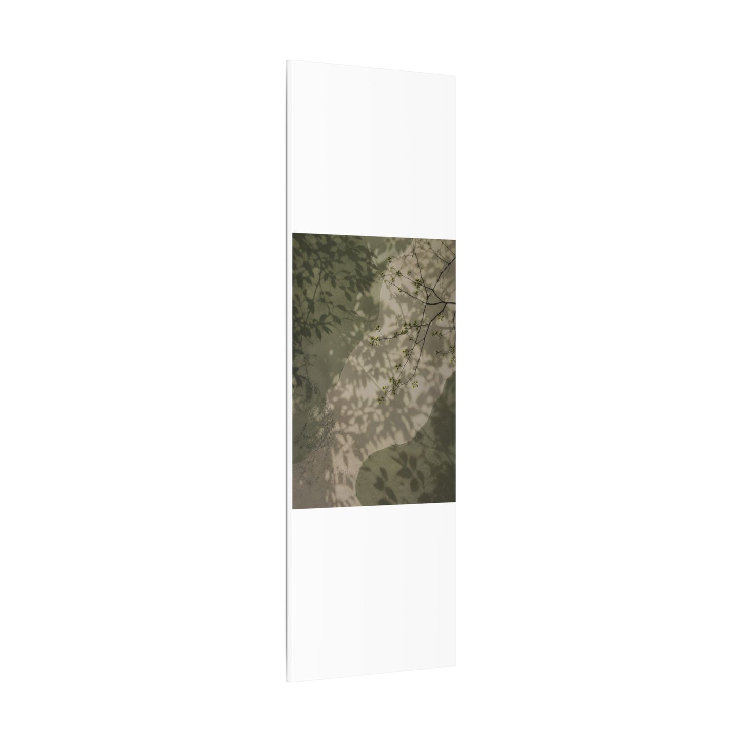 Neutral Shadow Play Canvas Art - Japanese Pattern Japandi