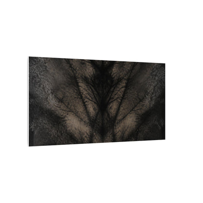 Seijaku Shadow Play Canvas Art - Dark Japandi Charcoal Ink