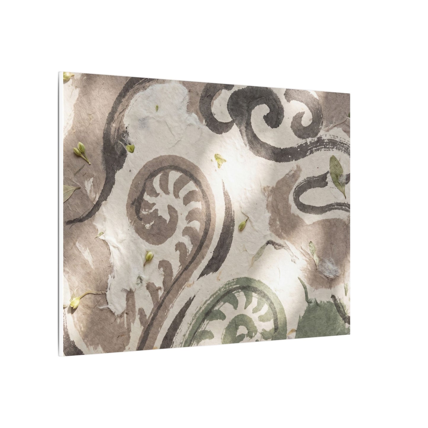 Dappled Ink Brushstroke Canvas Art - Japandi Ma