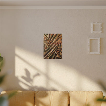 Paper Fold Autumn Canvas Art | Japandi Earthy Design