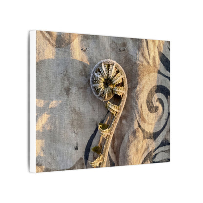 Fern Unfurling Canvas Art | Winter Japandi Japanese Pattern Art