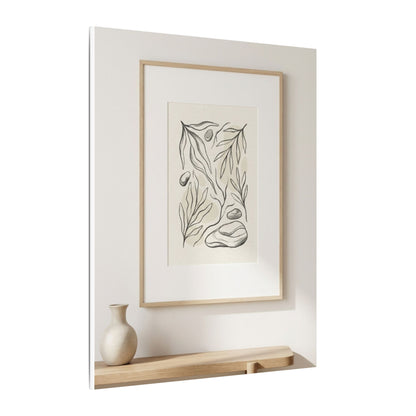 Japandi Charcoal Canvas Art