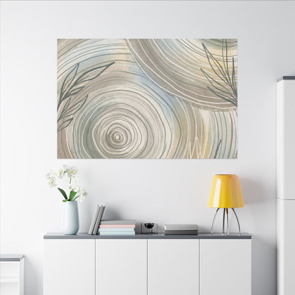 Kanso Water Ripple Canvas Art - Japandi Minimal Line