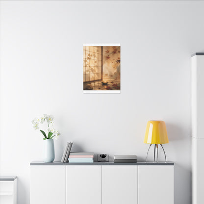 Candlelight Shoji Screen Canvas Art - Japandi Ma