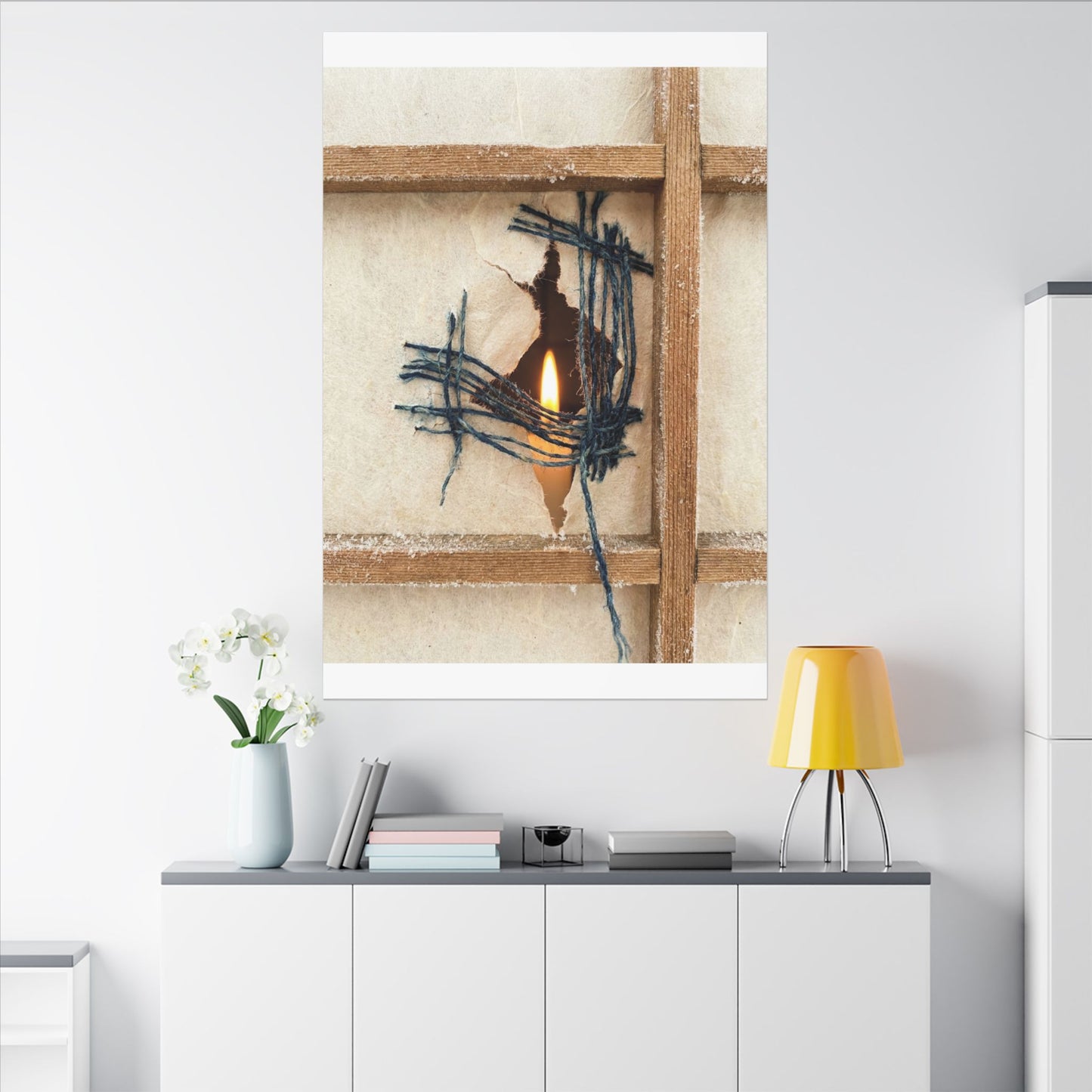 Winter Shoji Screen Broken Beauty Canvas Art | Resilient Decor