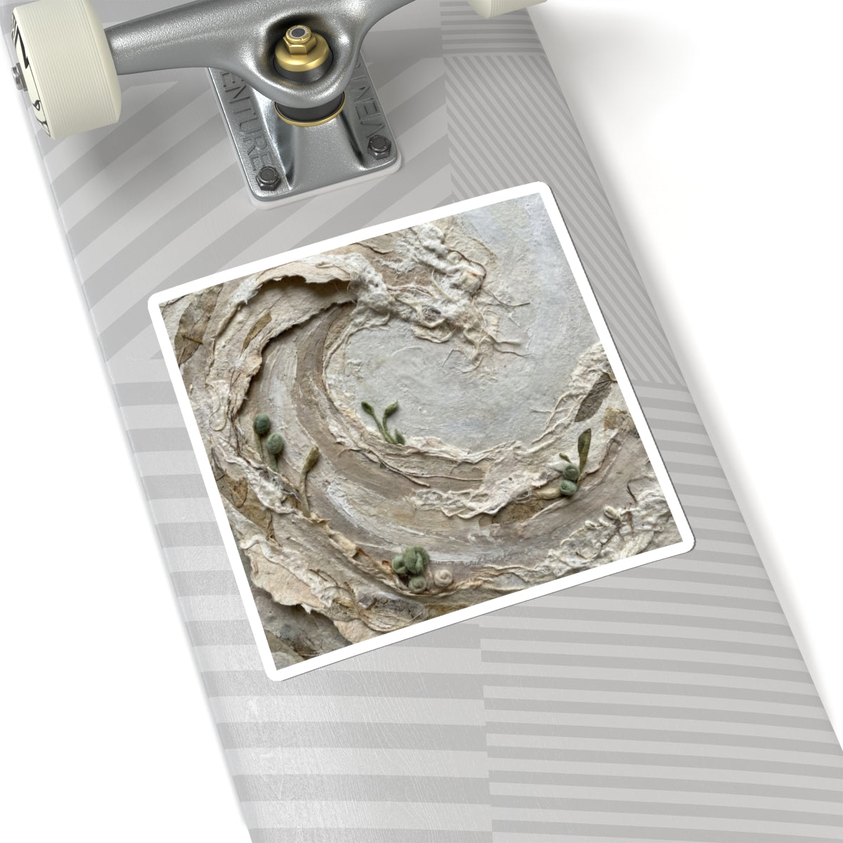 Japandi Ocean Wave in Overcast | Texture Sticker