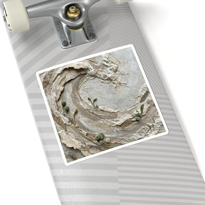 Japandi Ocean Wave in Overcast | Texture Sticker