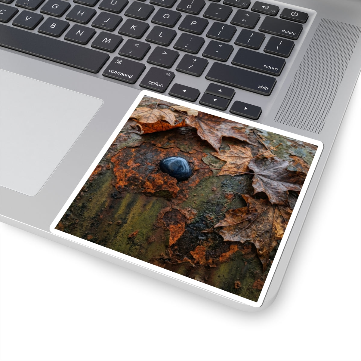 Rust Patina Autumn Sticker | Dark Japandi Sophisticated Design