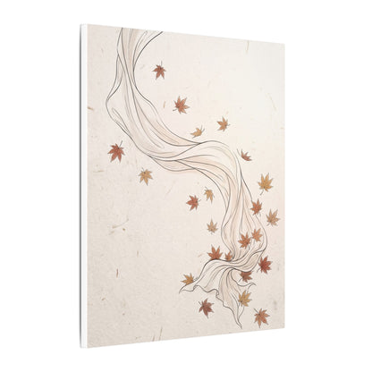 Japandi Silk Drape in Dawn | Minimal Line Canvas Art