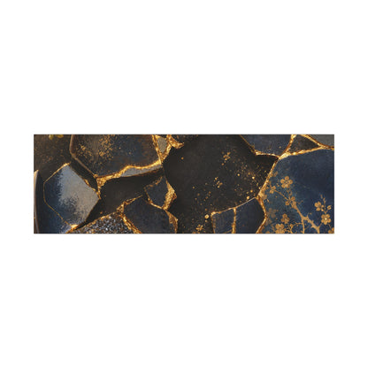 Golden Hour Broken Pottery Canvas Art - Kintsugi Ma