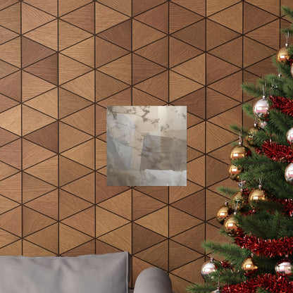 Shadow Play Winter Wall Art Print | Japandi Elegant Design