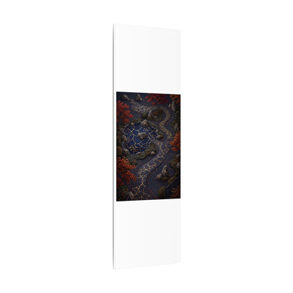 Moonlit Garden Gold Vein Canvas Art | Resilient Kintsugi Art