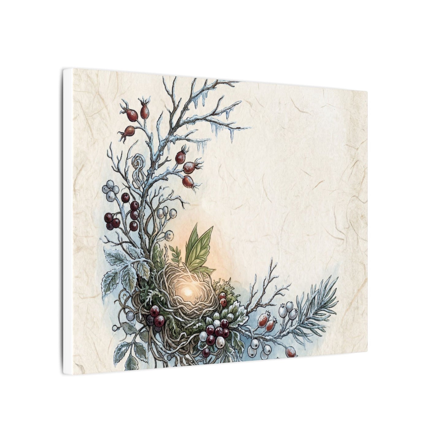 Winter Shoji Screen Forest Whimsy Canvas Art | Enchanting Decor
