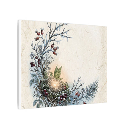 Winter Shoji Screen Forest Whimsy Canvas Art | Enchanting Decor