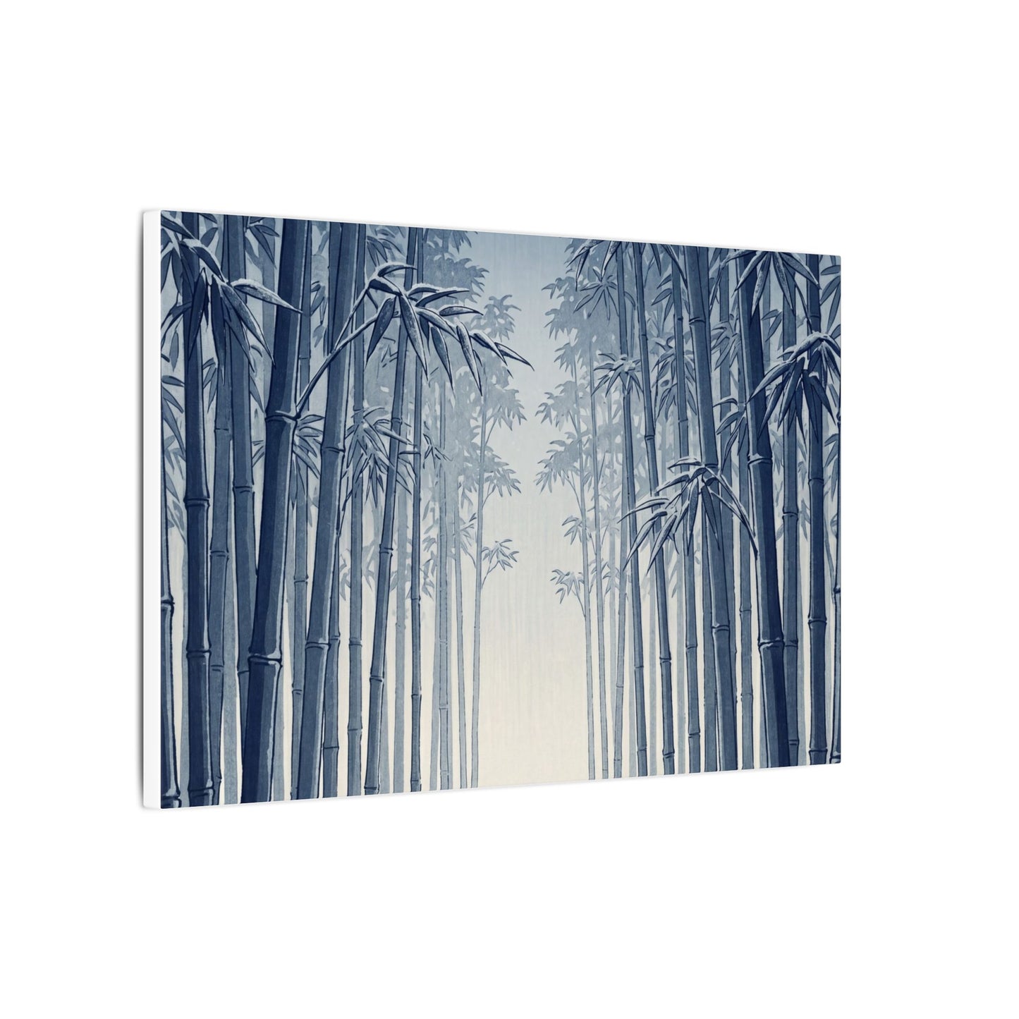 Bamboo Grove Canvas Art | Winter Zen Ukiyo E Inspired Art