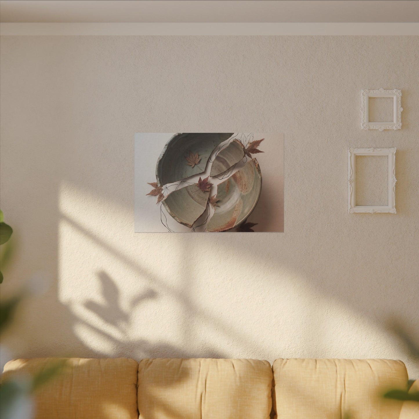 Dawn Ceramic Bowl Canvas Art - Japandi Fukinsei