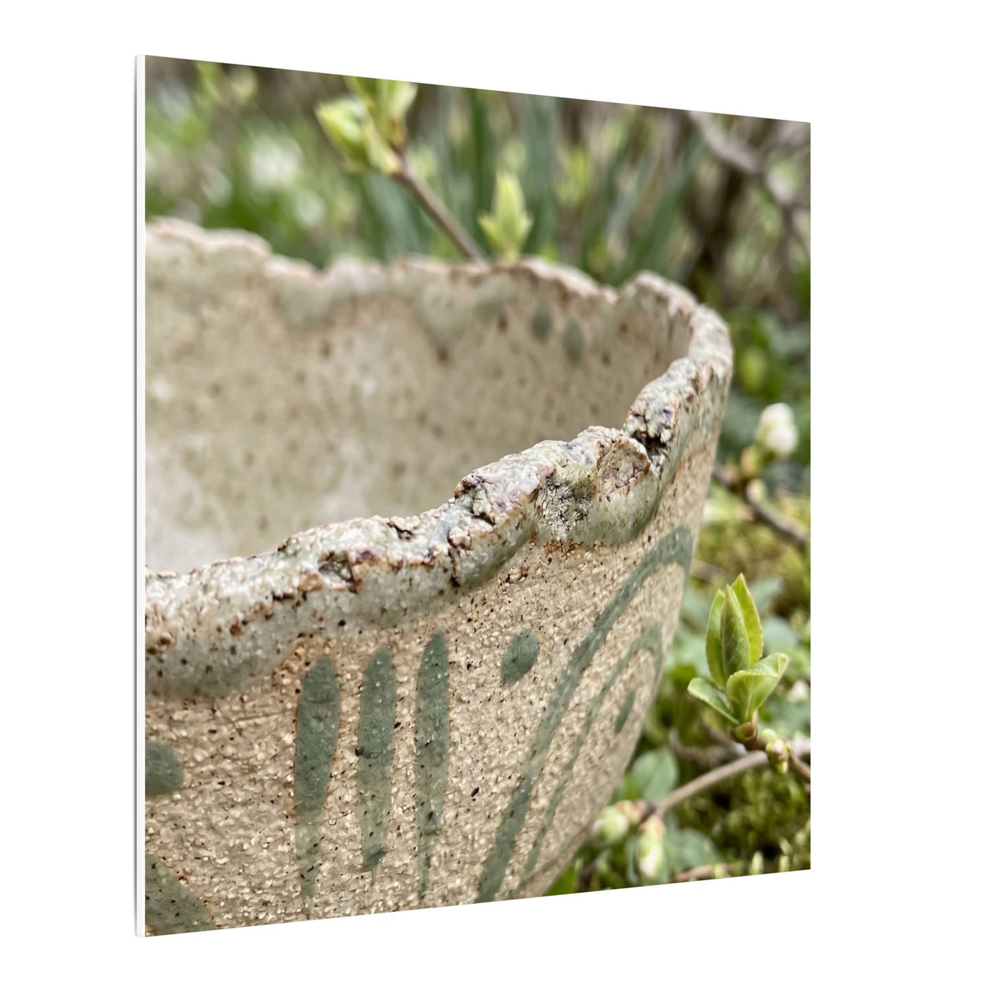Elegant Ceramic Bowl Canvas Art - Japanese Pattern Japandi