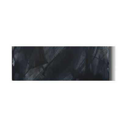 Deep Tones Dark Japandi Charcoal Canvas Art