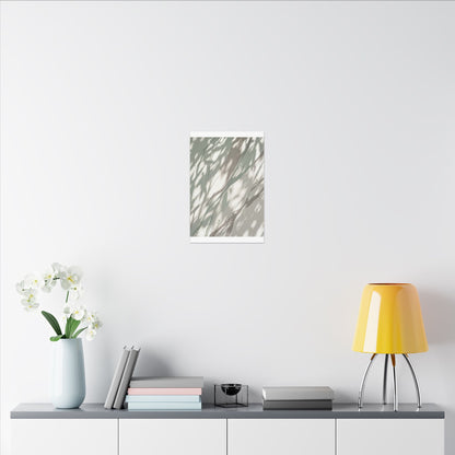 Japandi Shadow Play in Dappled | Japanese Pattern Canvas Art