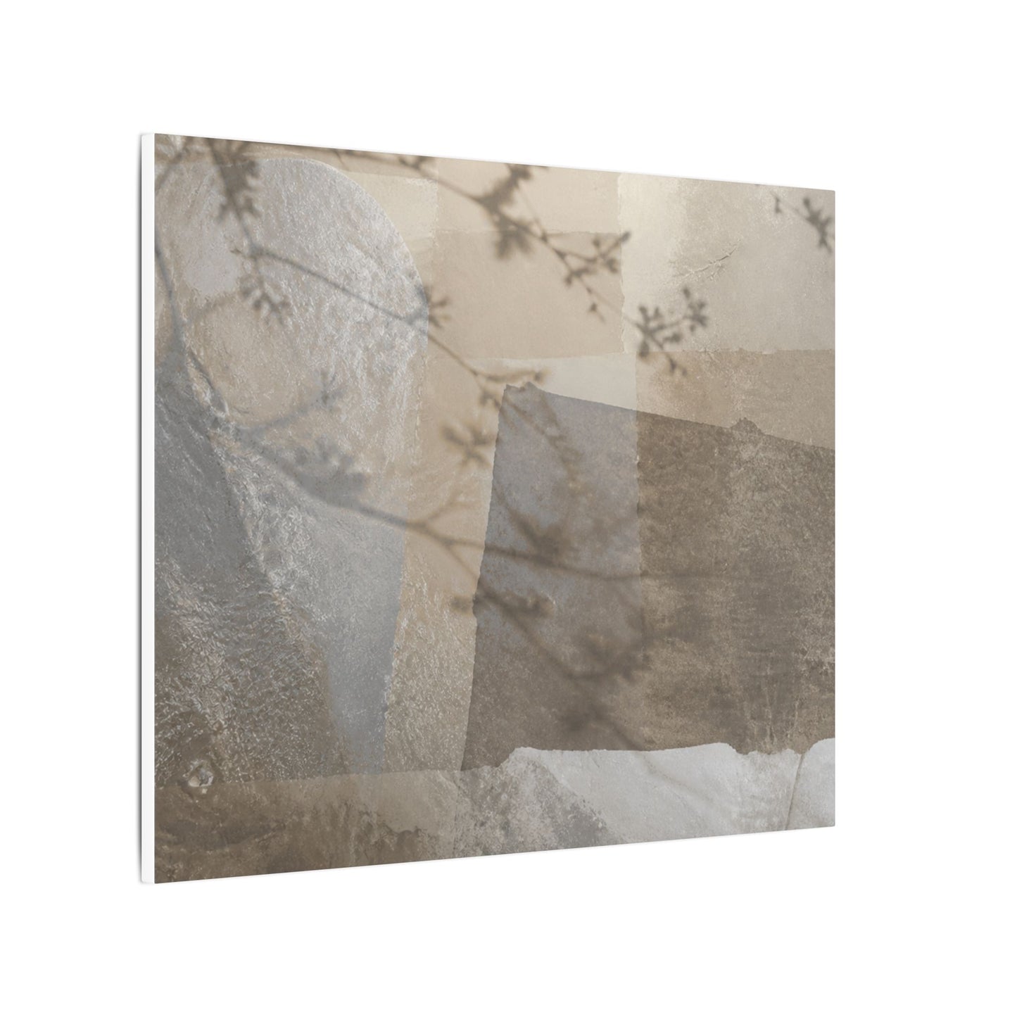 Neutral Shadow Play Canvas Art - Texture Japandi
