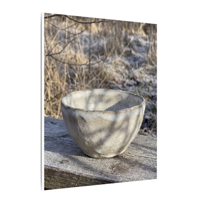 Dappled Ceramic Bowl Canvas Art - Japandi Fukinsei