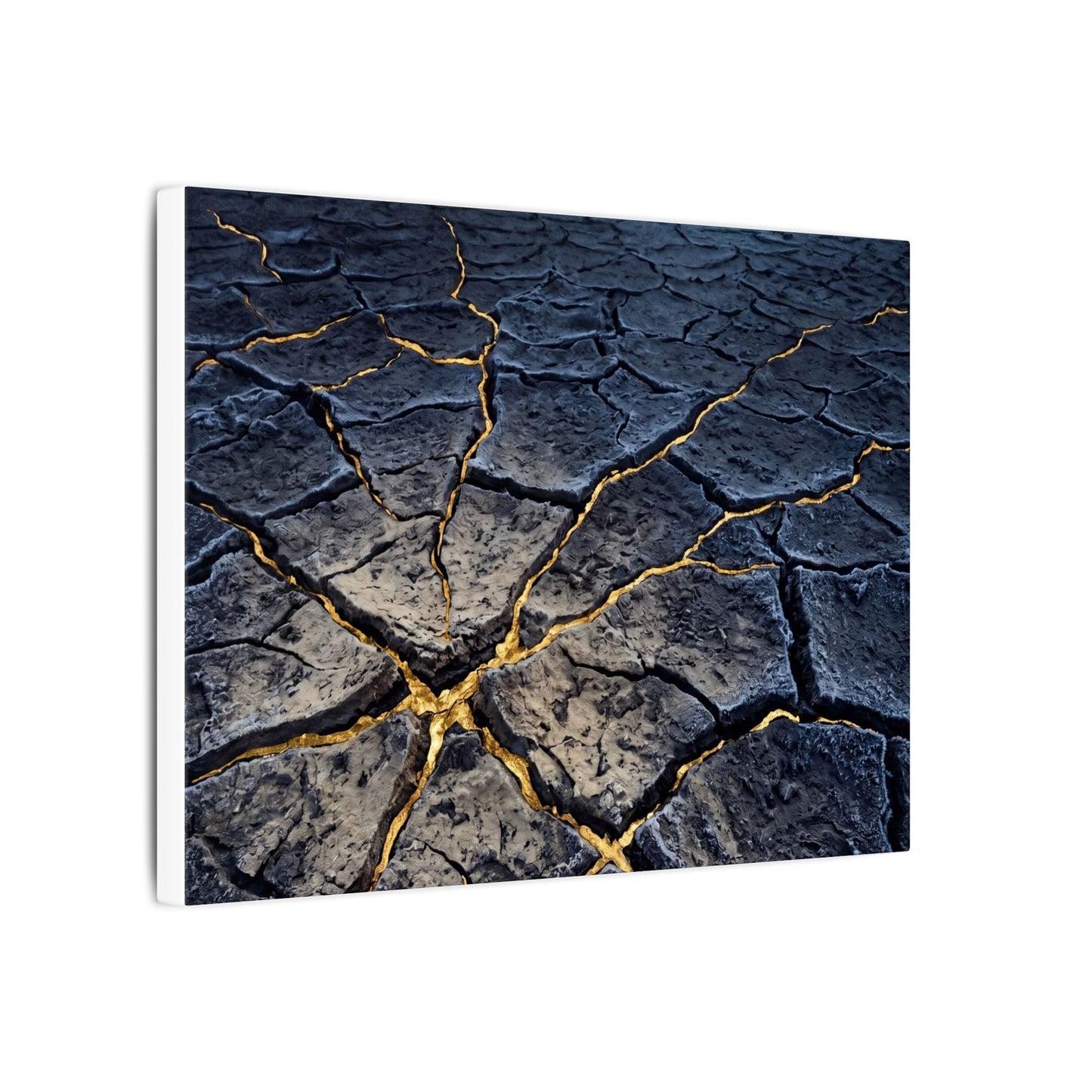 Cracked Earth Broken Beauty Canvas Art | Artful Kintsugi Art