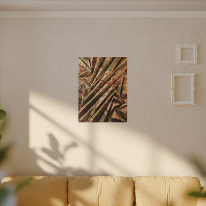 Paper Fold Autumn Canvas Art | Japandi Earthy Design