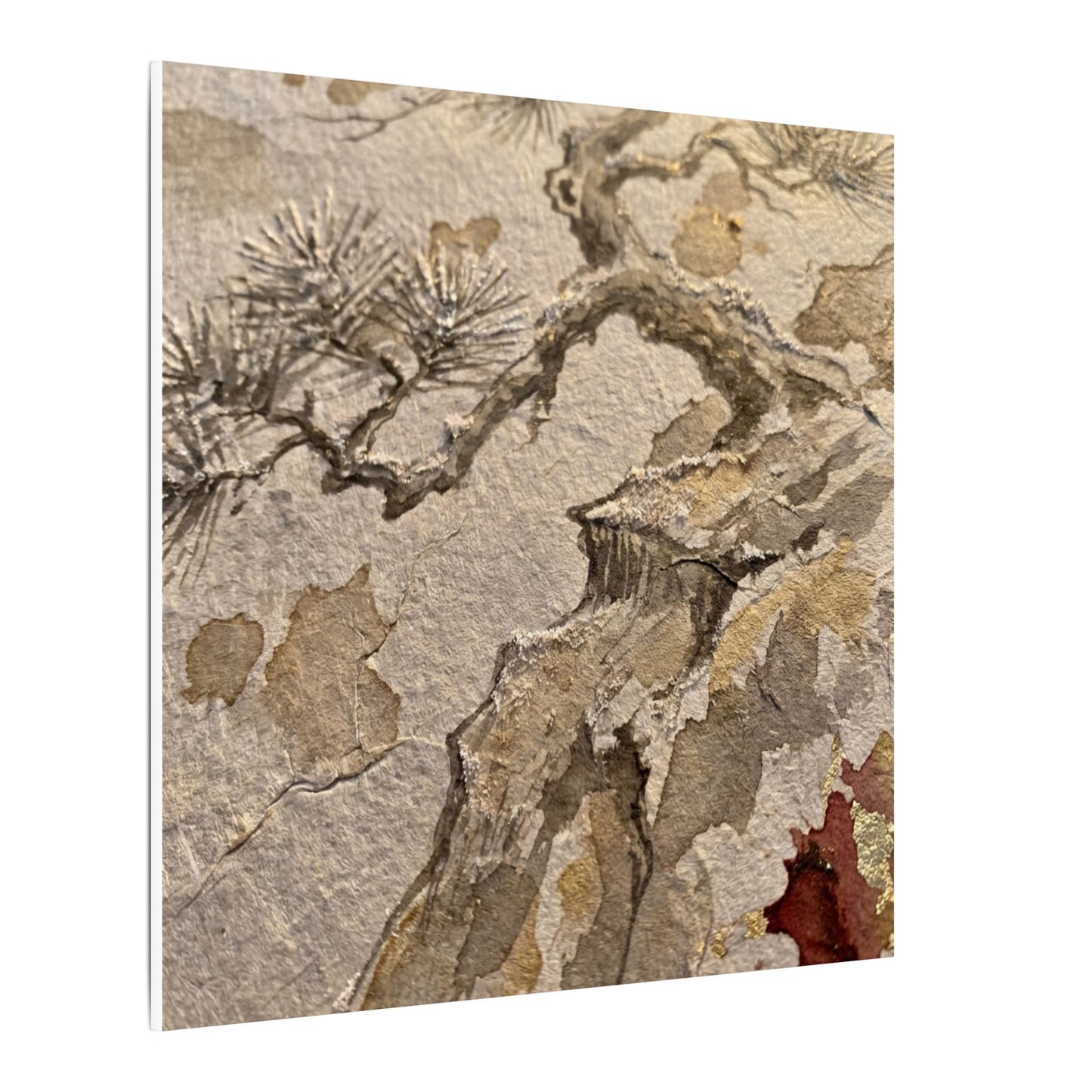 Pine Tree Canvas Art | Winter Japandi Japanese Pattern Art