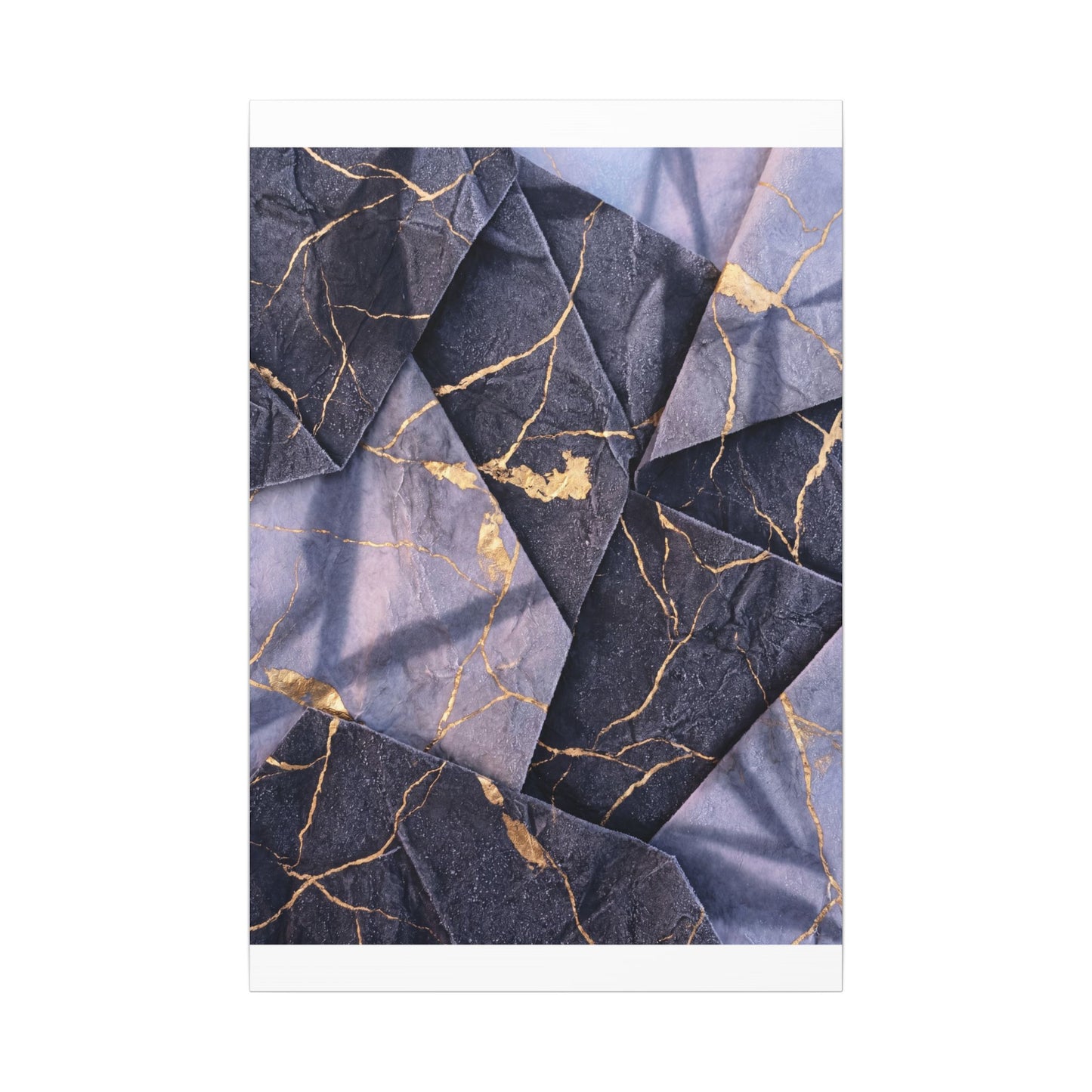 Seijaku Paper Fold Canvas Art - Kintsugi Gold Vein