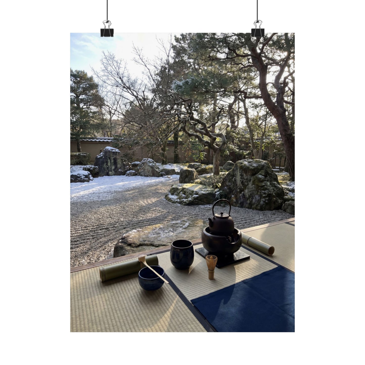 Ma Tea Ceremony Wall Art Print - Zen Karesansui