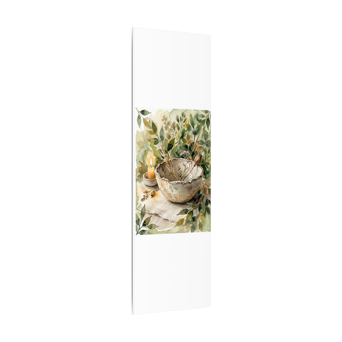 Ceramic Bowl Summer Canvas Art | Japandi Elegant Design