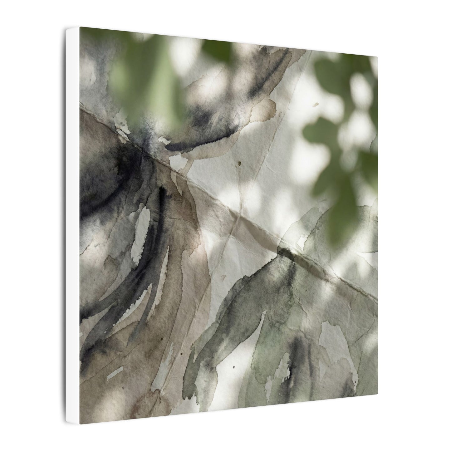 Spring Paper Fold Watercolor Canvas Art | Warm Decor