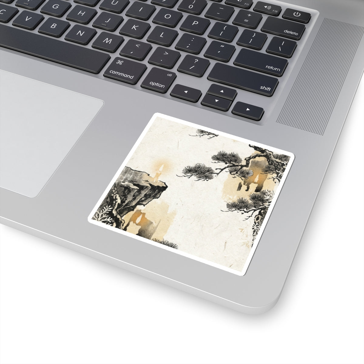 Candlelight Pine Tree Sticker - Japandi Ma