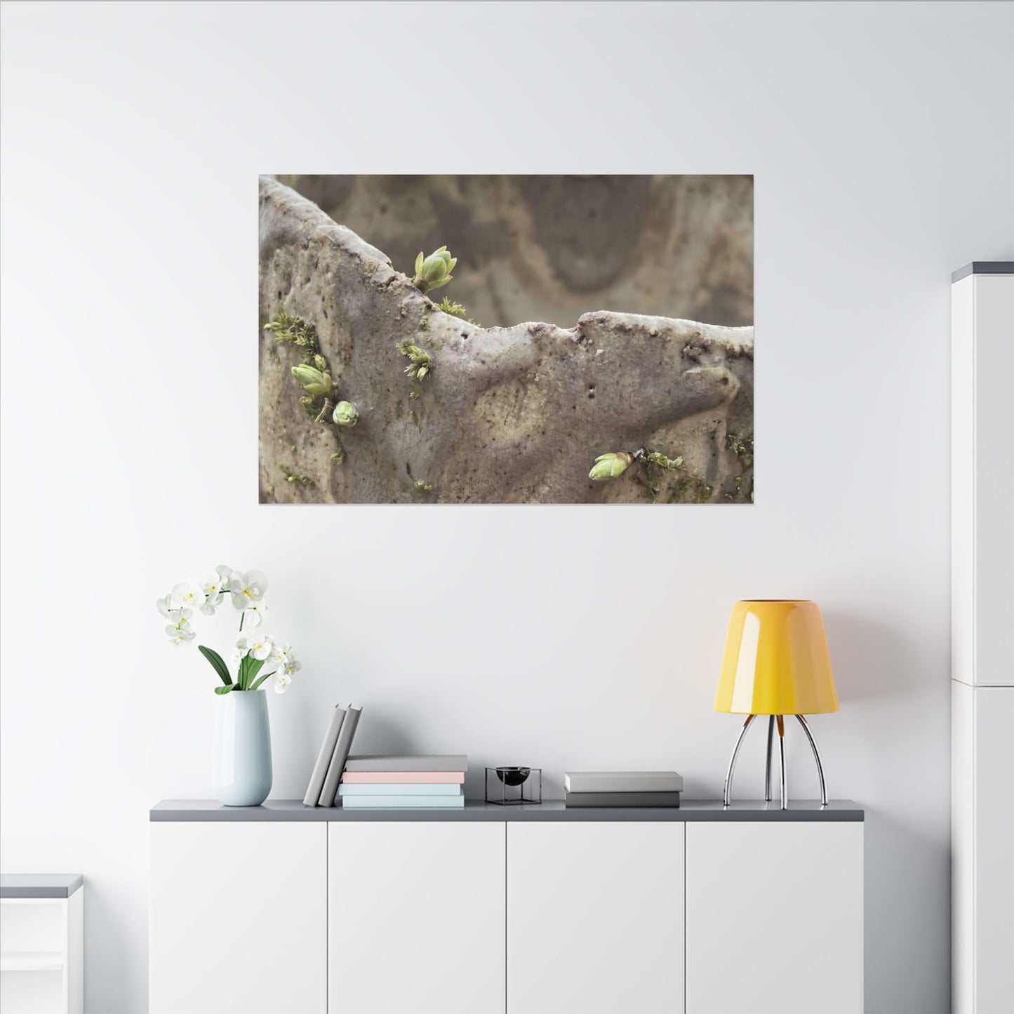Overcast Ceramic Bowl Canvas Art - Japandi Fukinsei