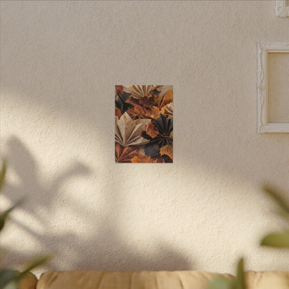 Paper Fold Texture Canvas Art | Elegant Japandi Art