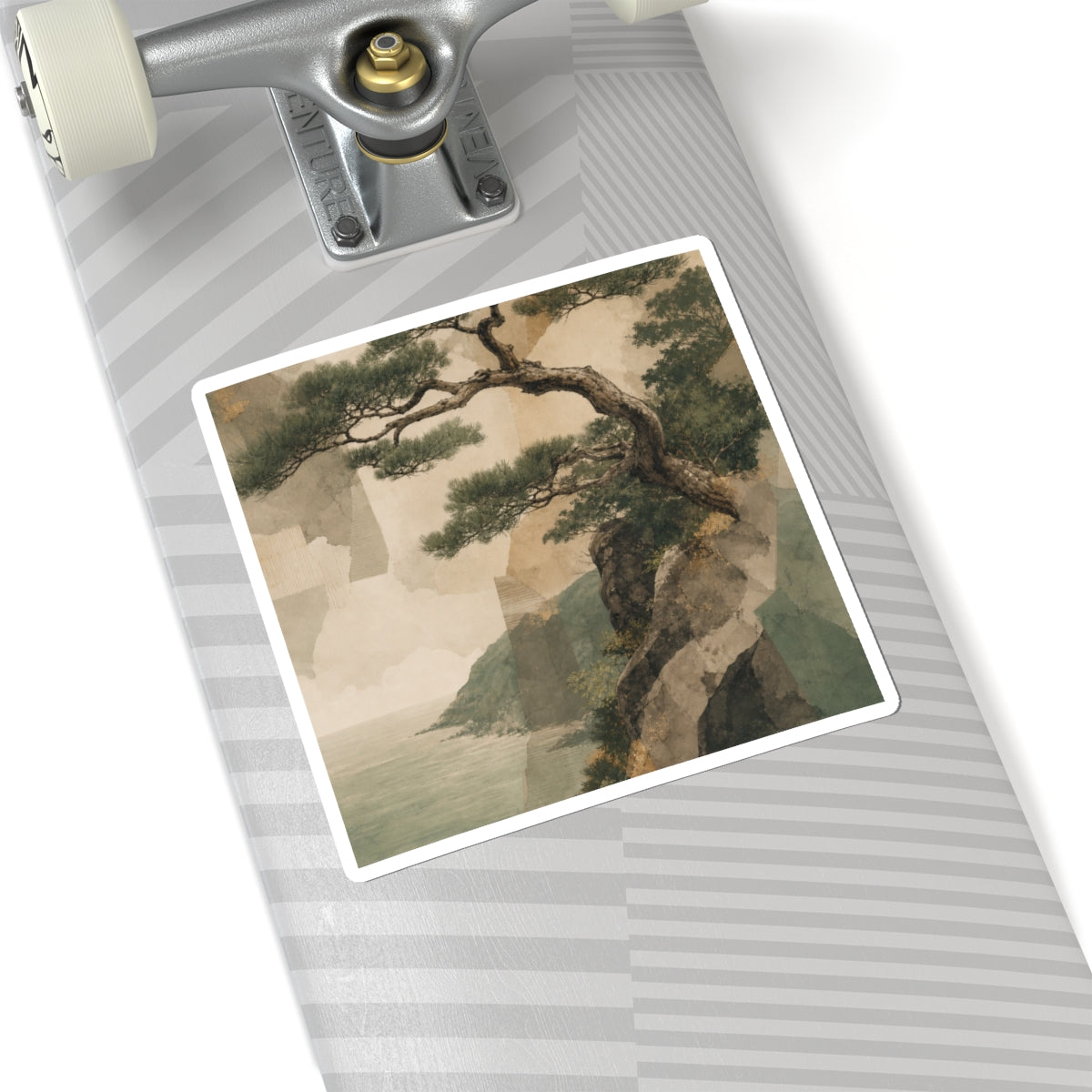 Pine Tree Summer Sticker | Japandi Cozy Design