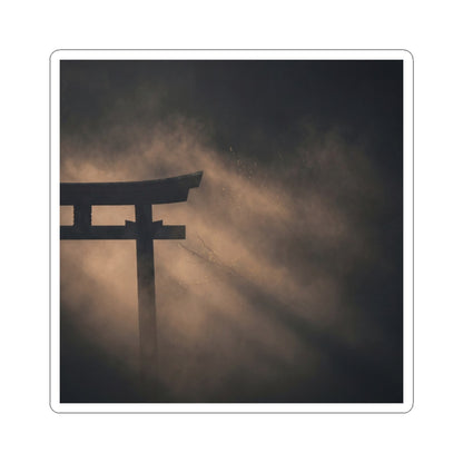 Bold Torii Gate Sticker - Shadow Zen Dark Japandi