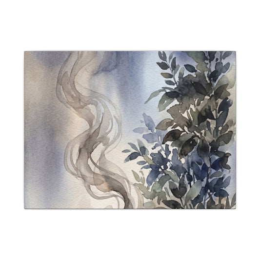 Incense Smoke Summer Canvas Art | Japandi Cozy Design