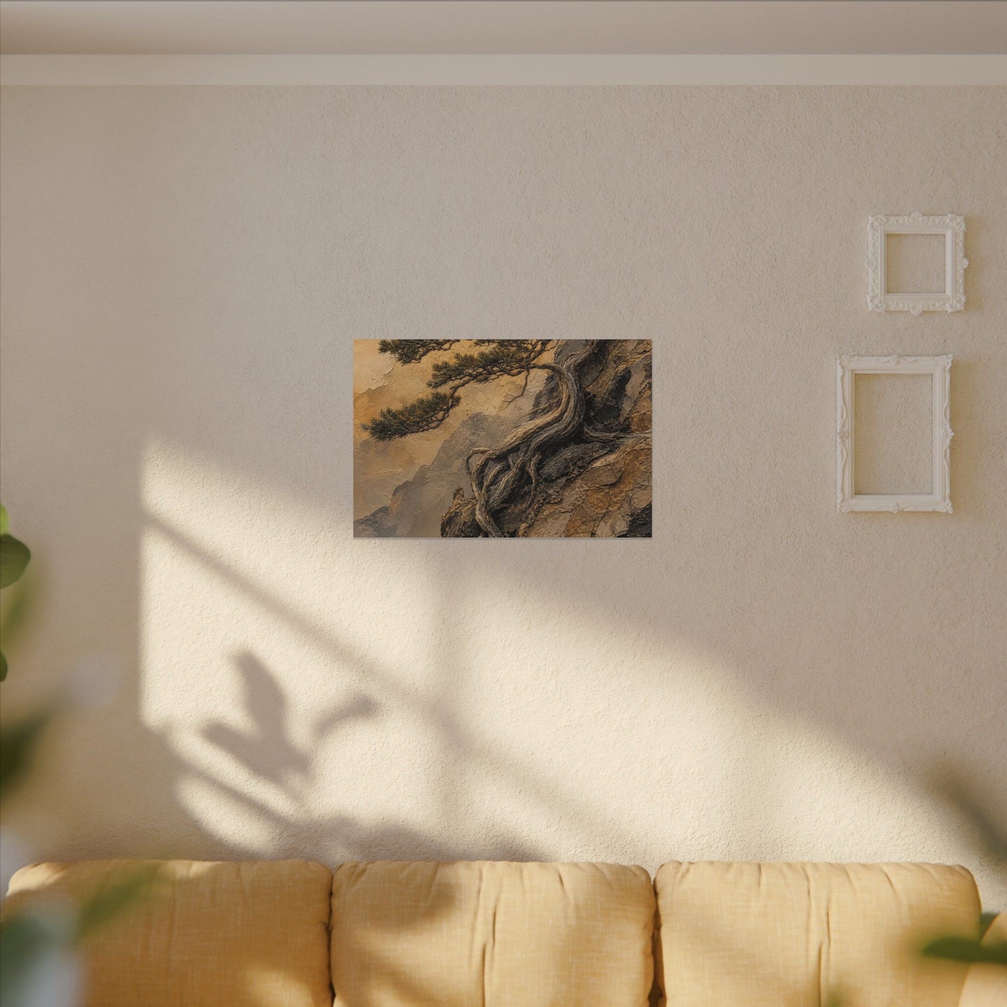 Summer Pine Tree Texture Canvas Art | Cozy Decor