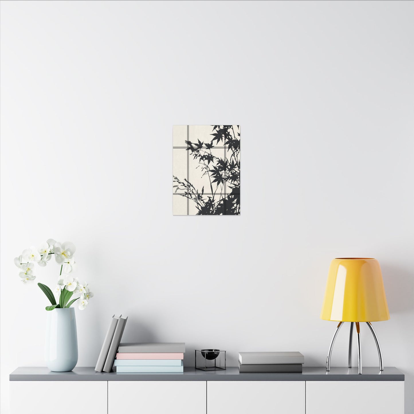 Shoji Screen Canvas Art | Summer Japandi Minimal Line Art