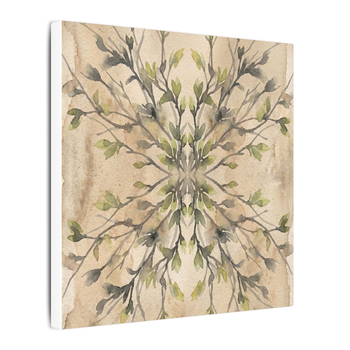 Shibui Shadow Play Canvas Art - Japandi Watercolor
