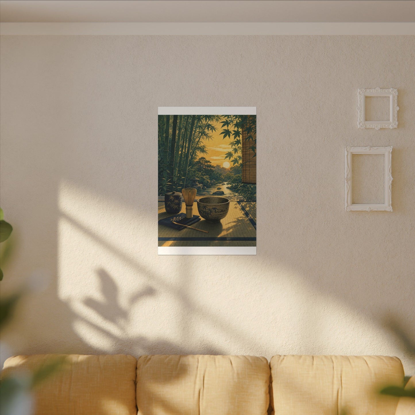 Ma Tea Ceremony Canvas Art - Zen Ukiyo E Inspired