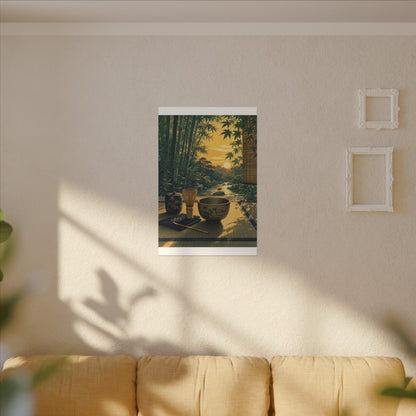 Ma Tea Ceremony Canvas Art - Zen Ukiyo E Inspired