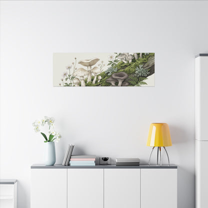 Dried Flowers Spring Canvas Art | Japandi Neutral Design
