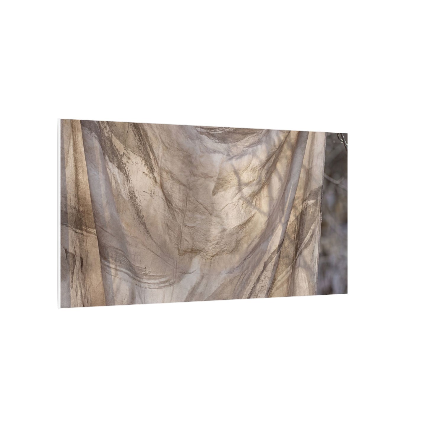 Ma Silk Drape Canvas Art - Japandi Japanese Pattern