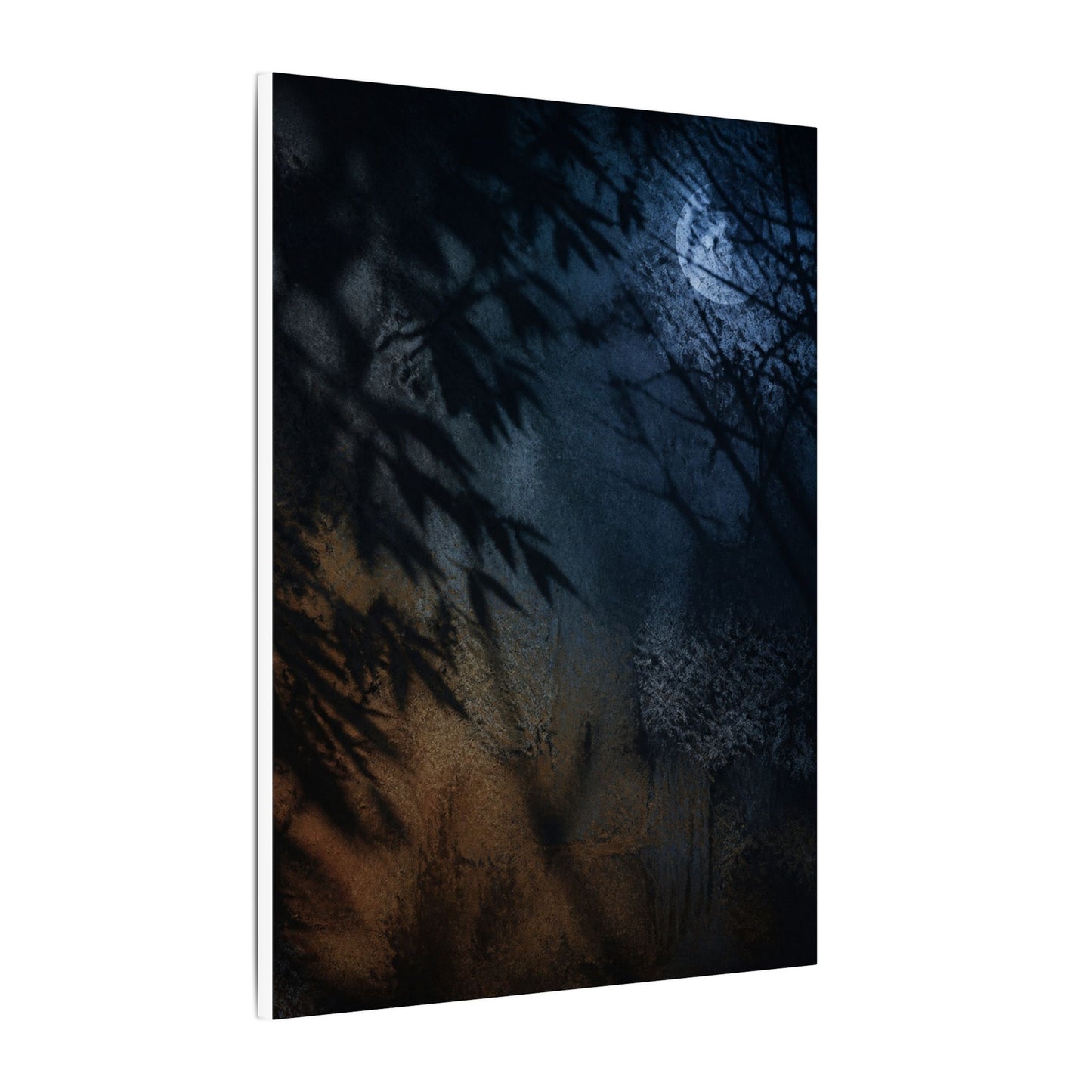 Kanso Shadow Play Canvas Art - Dark Japandi Shadow Zen