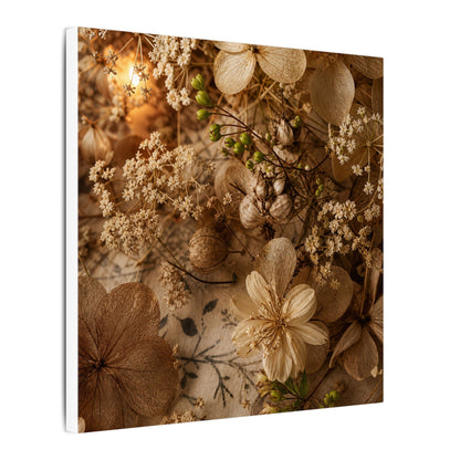 Spring Dried Flowers Japanese Pattern Canvas Art | Earthy Decor